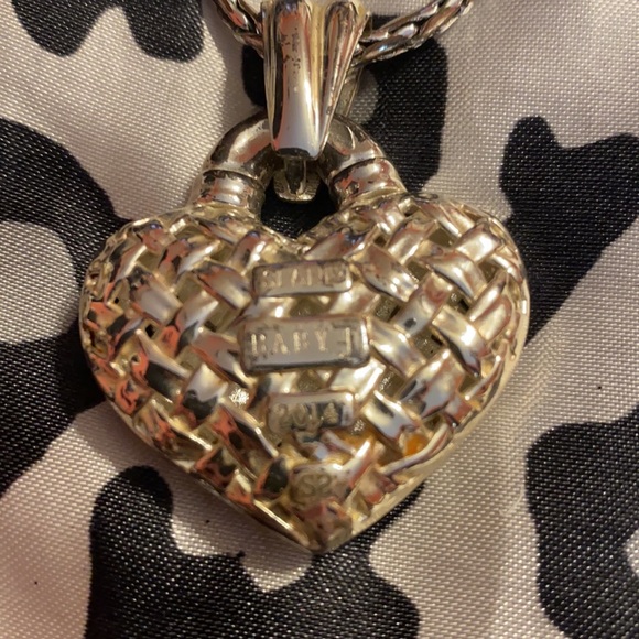 Slane and Slane Sterling Silver BabyJ Heart Ornament Necklace - Picture 3 of 8